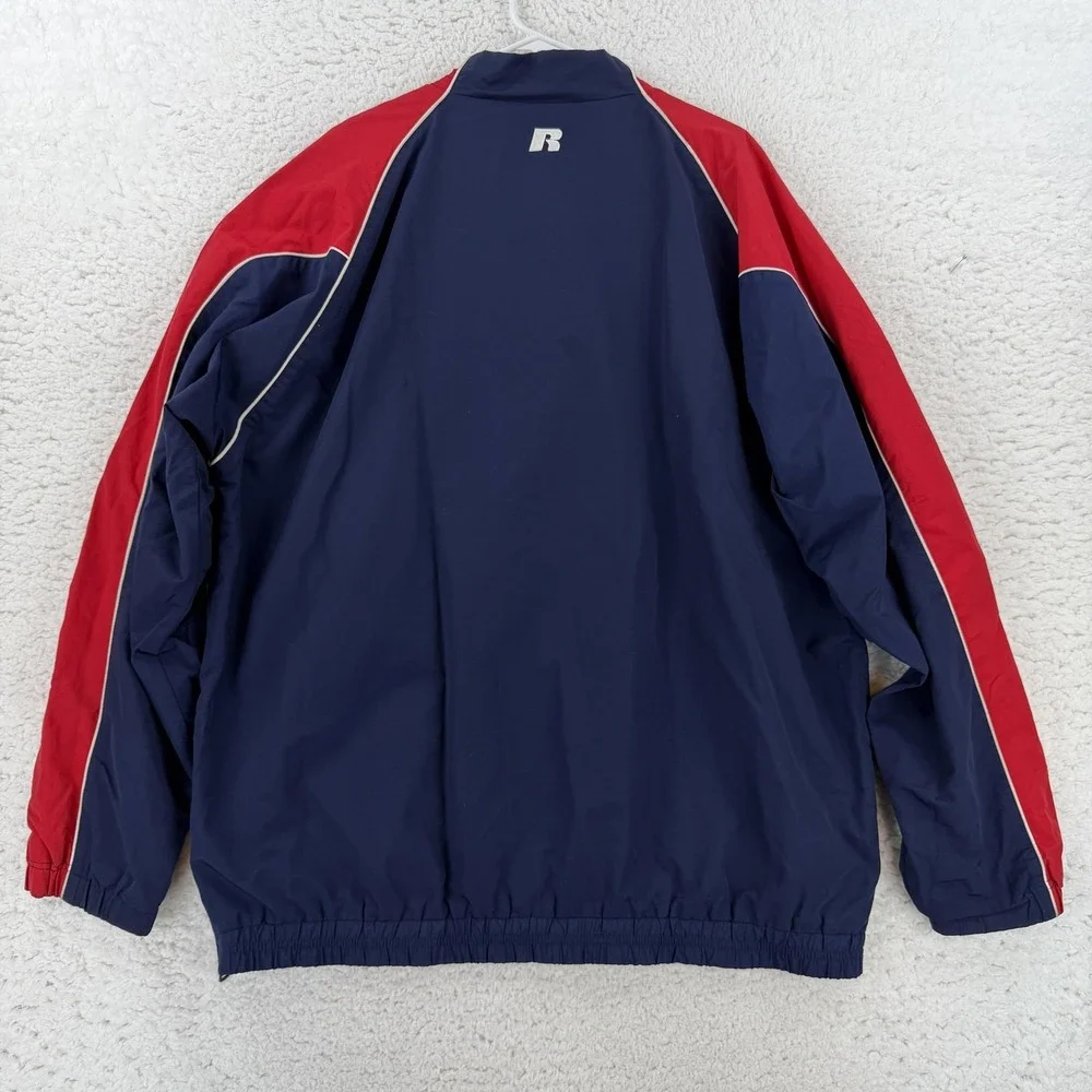 Vintage St Paul Saints Jacket Mens XXL Blue Red Russell Athletic Windbreaker